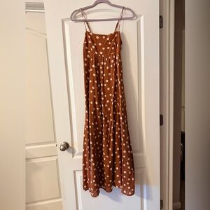 Abercrombie & Fitch Rust Dress with White Dots